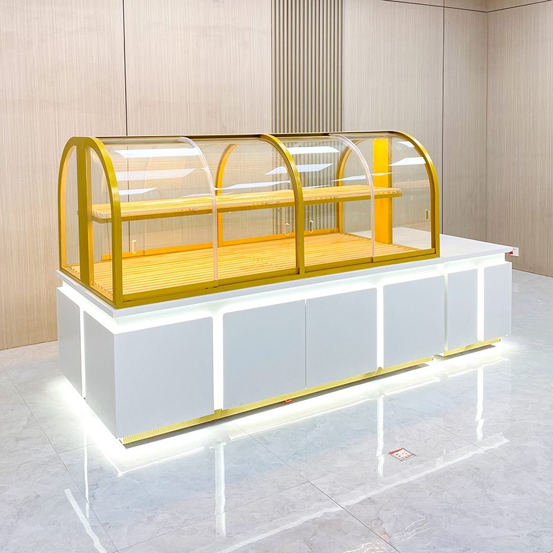 Armoire à pain à l'île courbe