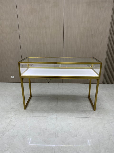 Cabinet d'affichage de bijoux en titane en U