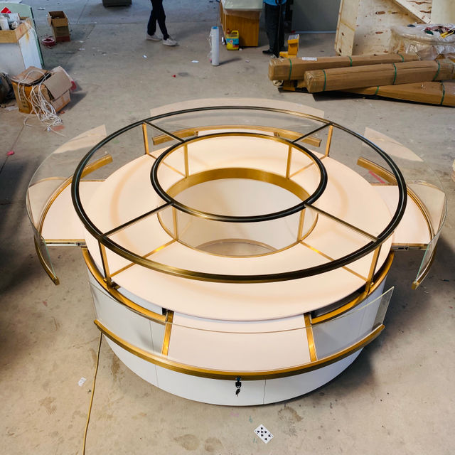 Ensemble d'armoires de bijoux en forme de ventilateur