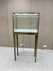 Cabinet d'affichage de bijoux en bronze