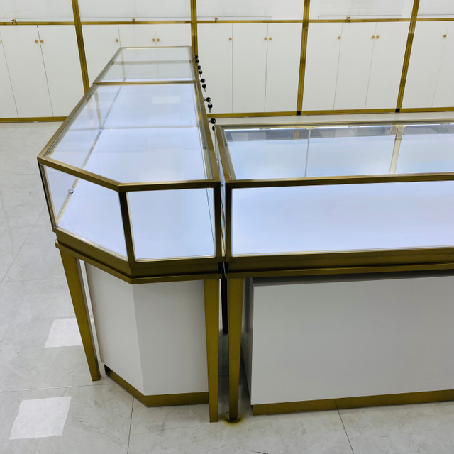Titanium Gold Combination Set Bijoux Display Cabinet