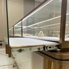 Armoire d'affichage à cadre en acier inoxydable