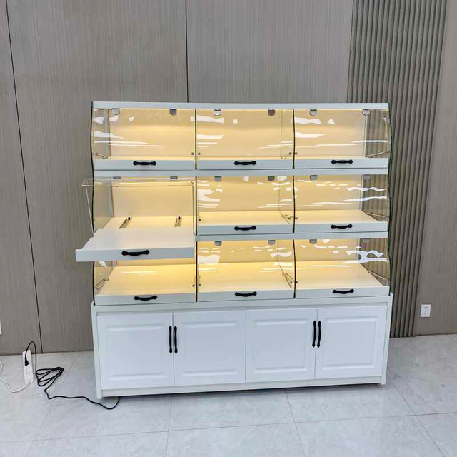 Armoire à pain laqué blanc