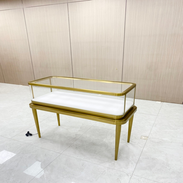 Armoire d'affichage de bijoux bas en titane