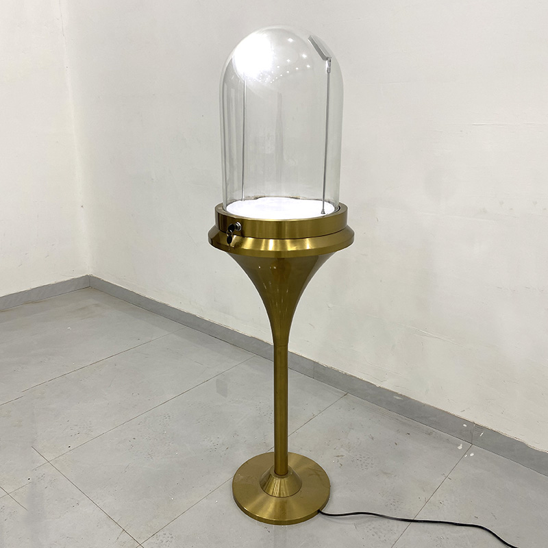 Titanium Round Verre Cover Bijoux Affiche