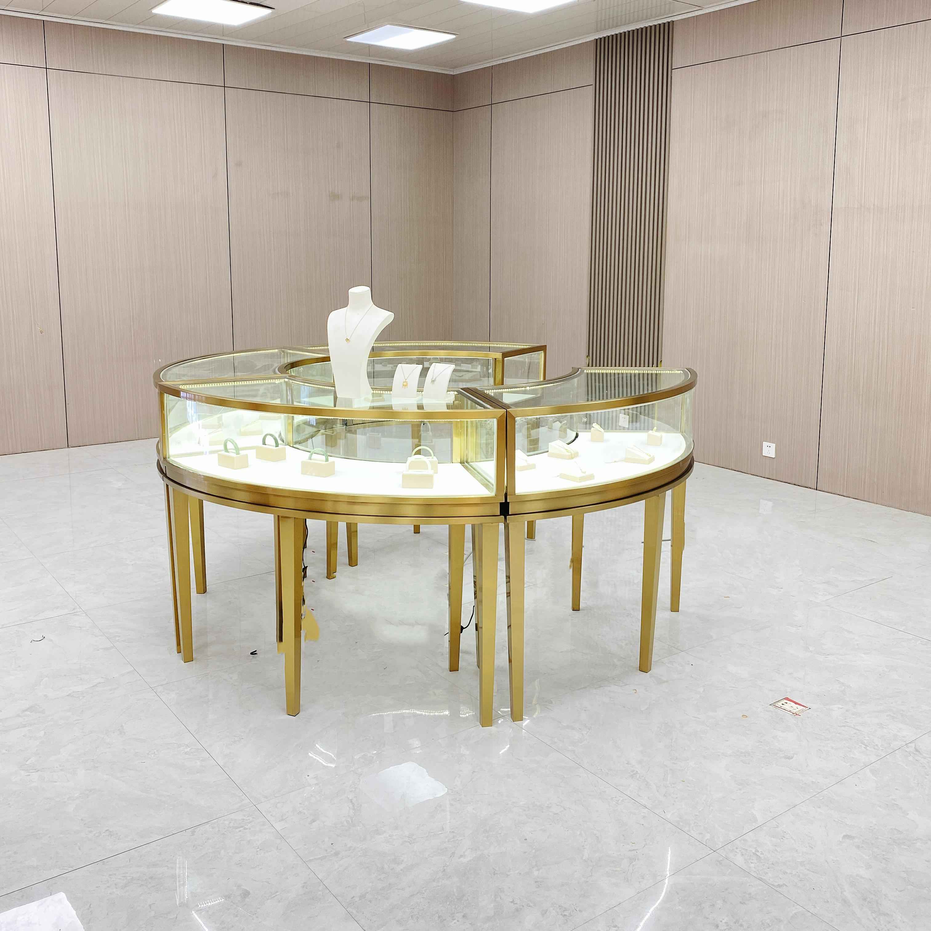 Armoire à exposition en verre pour bijoux