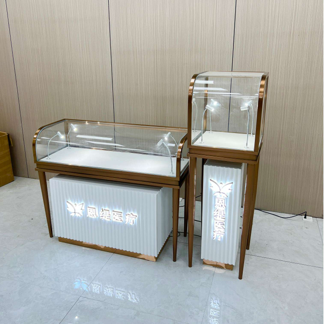 Cabinet d'affichage de bijoux personnalisé