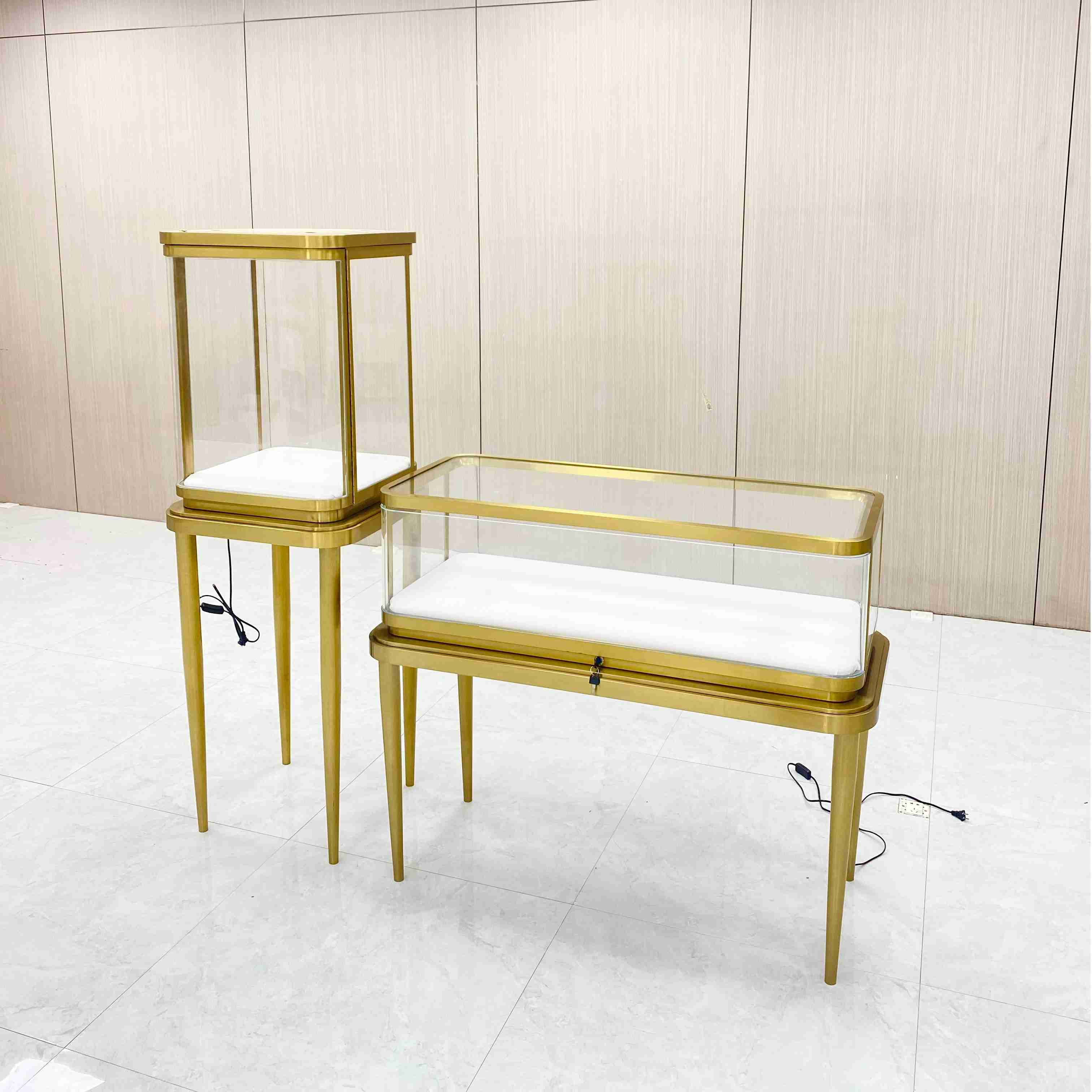 Cabinet d'affichage de bijoux de conception de luxe